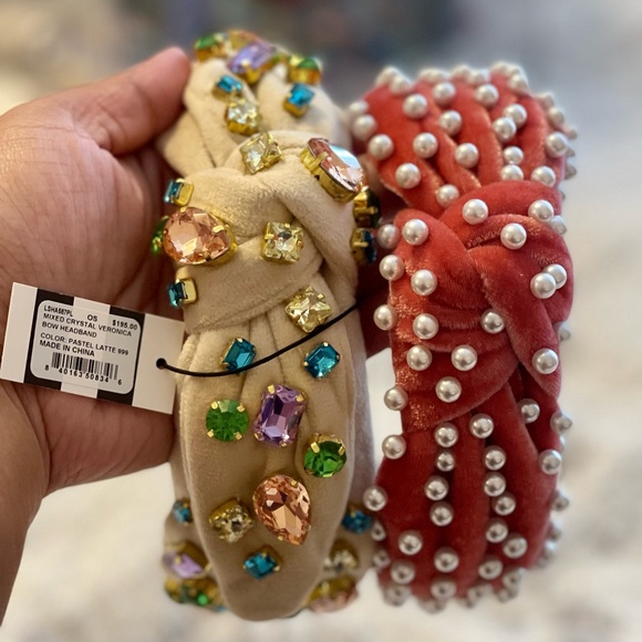 ❌SOLD❌ NWT Lele Sadoughi Veronica Mixed Crystal Headband - Picture 2 of 2